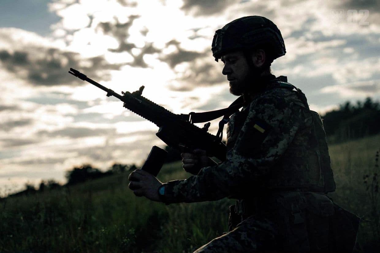 <em>Український військовий. Фото: 82 окрема десантно-штурмова Буковинська бригада</em>