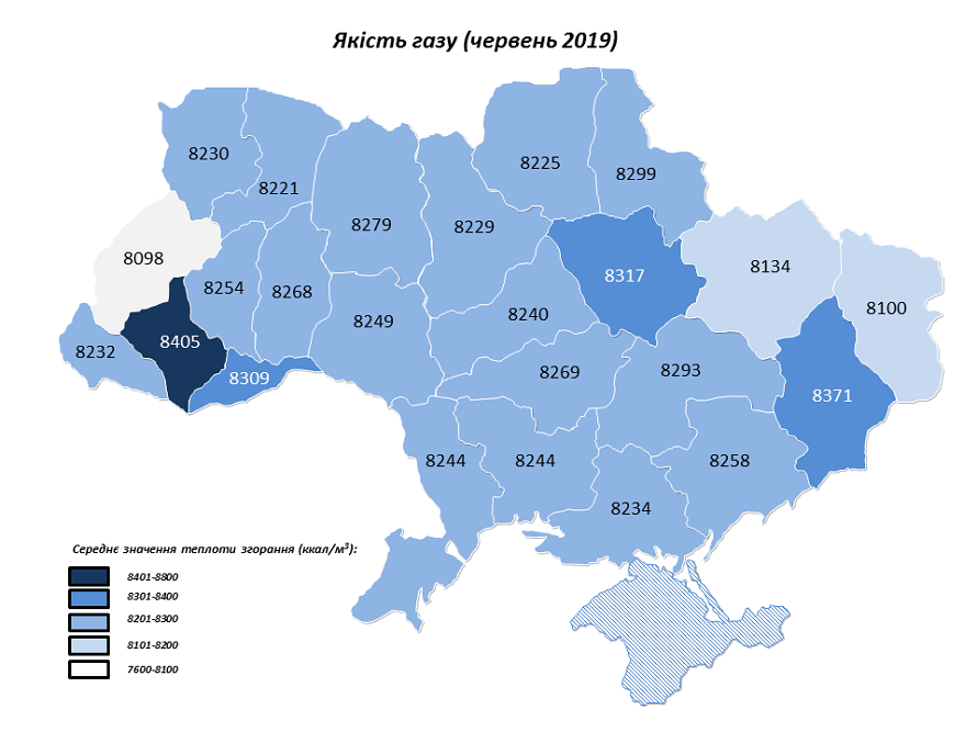 Качество газа в Украине. Донецкая область в лидерах
