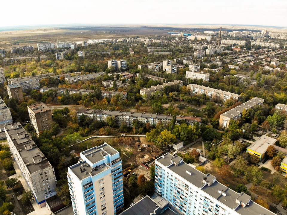 В сети появились фото осеннего Мариуполя с высоты птичьего полета