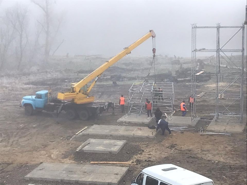 В Станице Луганской демонтировали временный обходной мост