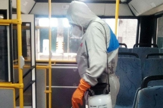 В Мариуполе рассказали, как проводят дезинфекцию общественного транспорта