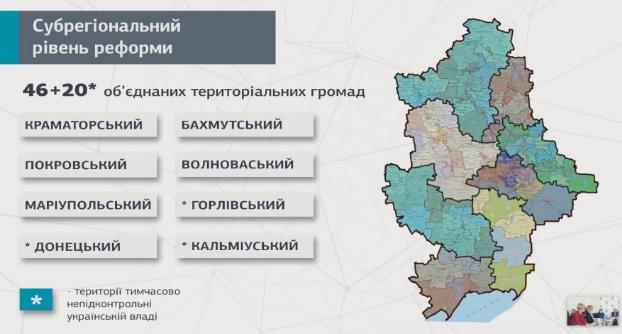 Кабмин утвердил план ОТГ Донетчины