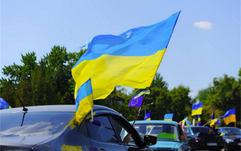 На Донетчине состоялся автопробег в честь Дня Независимости