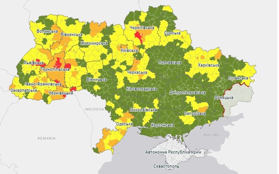 На Луганщине с 21 сентября изменяется статус по уровню эпидемиологической опасности