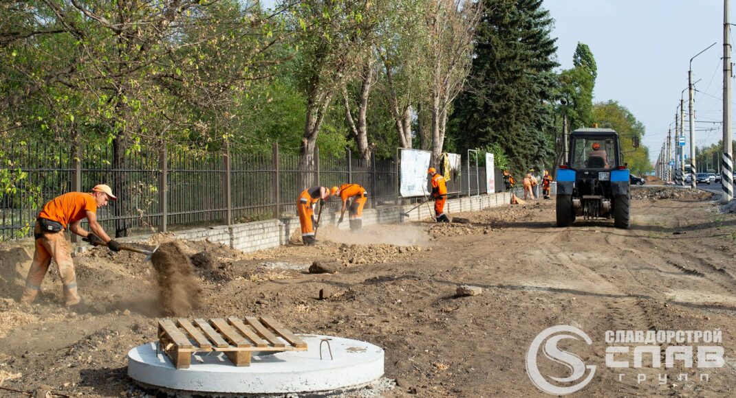 В Краматорске завершают ремонтные работы на участке государственной трассы Славянск — Донецк — Мариуполь