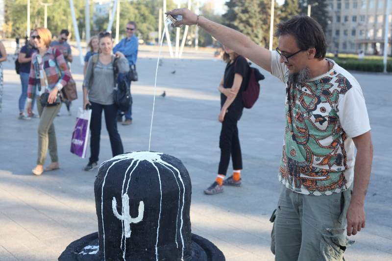 В Краматорске провели обряд очищения после митинга ОП-ЗЖ
