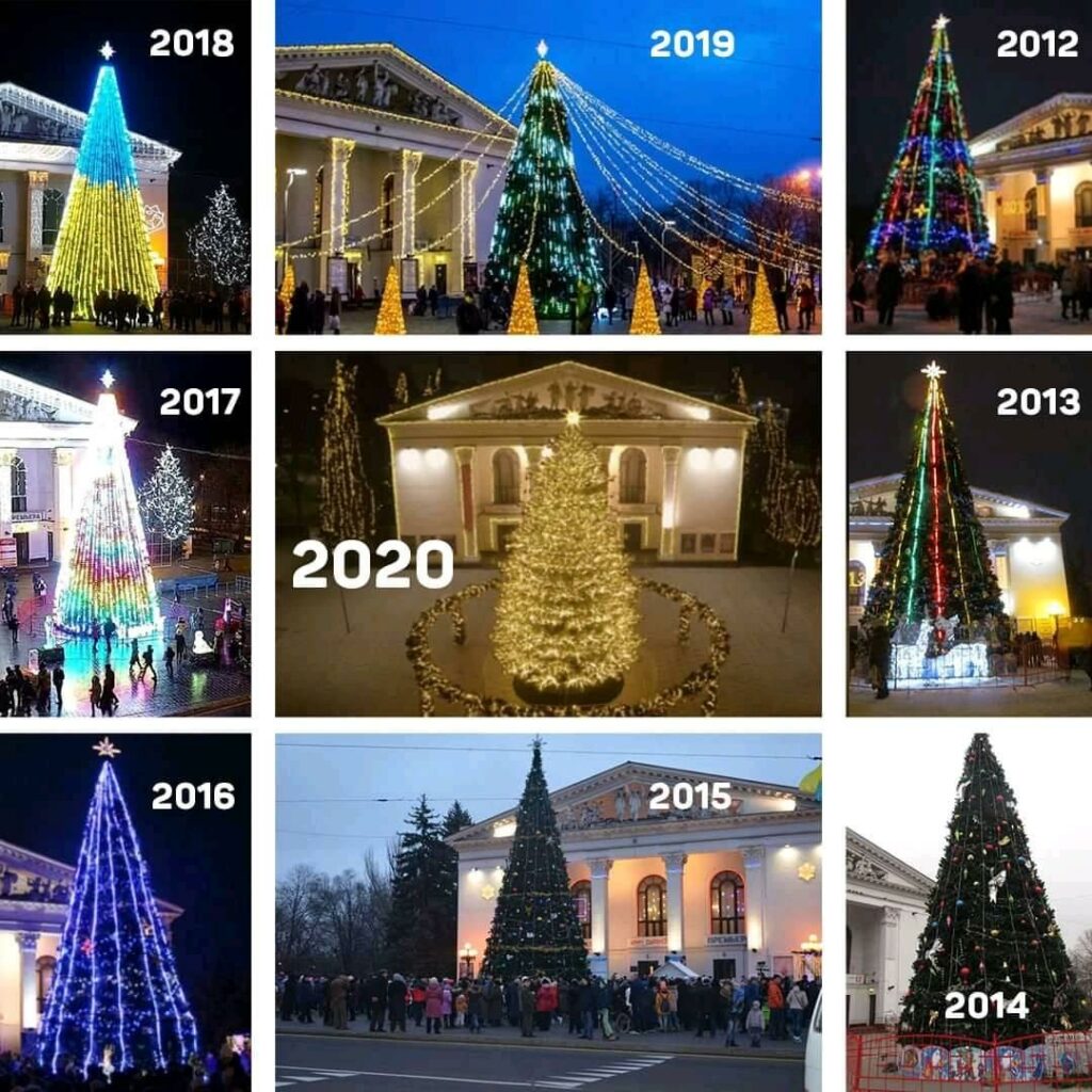 У Маріуполі обговорюють трансформацію міської ялинки за 10 років