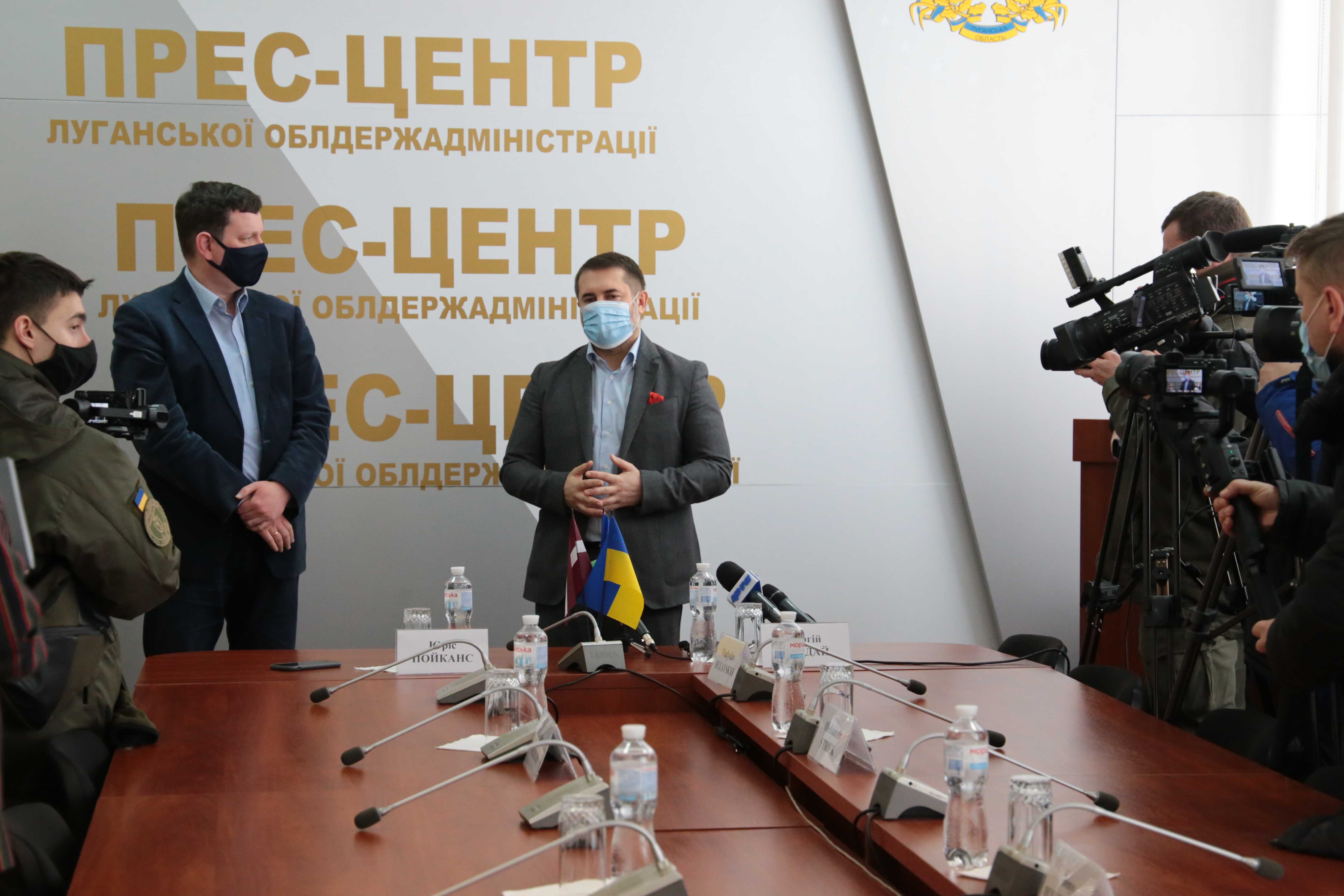 Делегація Посольства Латвійської Республіки відвідала Луганщину: обговорили спільні проекти