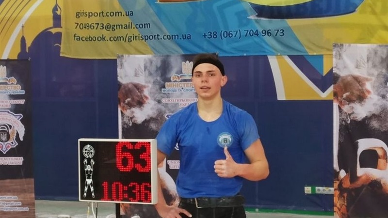Житель Лиману став чемпіоном України з гирьового спорту серед юніорів