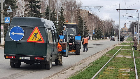 У Дружківці почали ямковий ремонт доріг