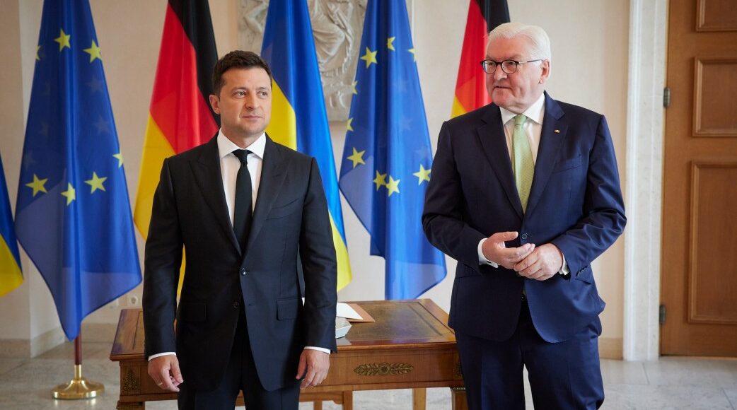 Зеленський обговорив з президентом Німеччини ситуацію на сході України