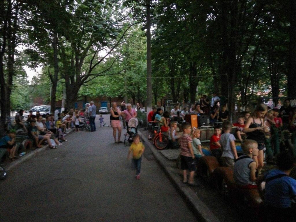 летний кинотеатр в Донецке