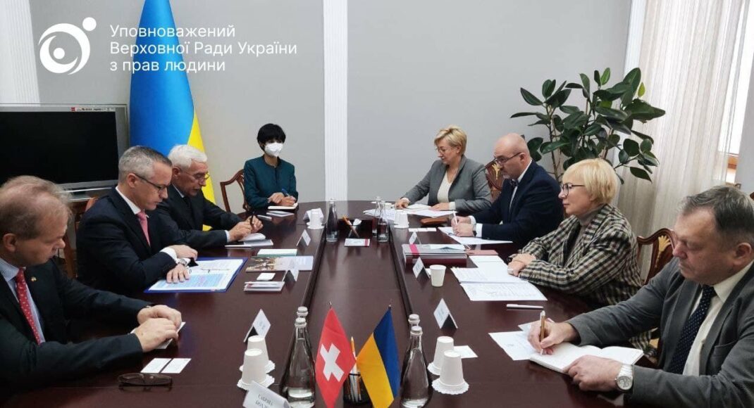 Денісова розповіла послу Швейцарії в Україні про порушення з боку окупантів в ОРДЛО та утиски за проукраїнські погляди