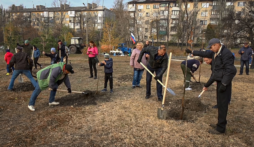 субботник в Донецке