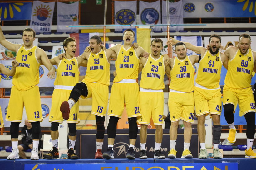 украинские баскетболисты на чемпионате Европы