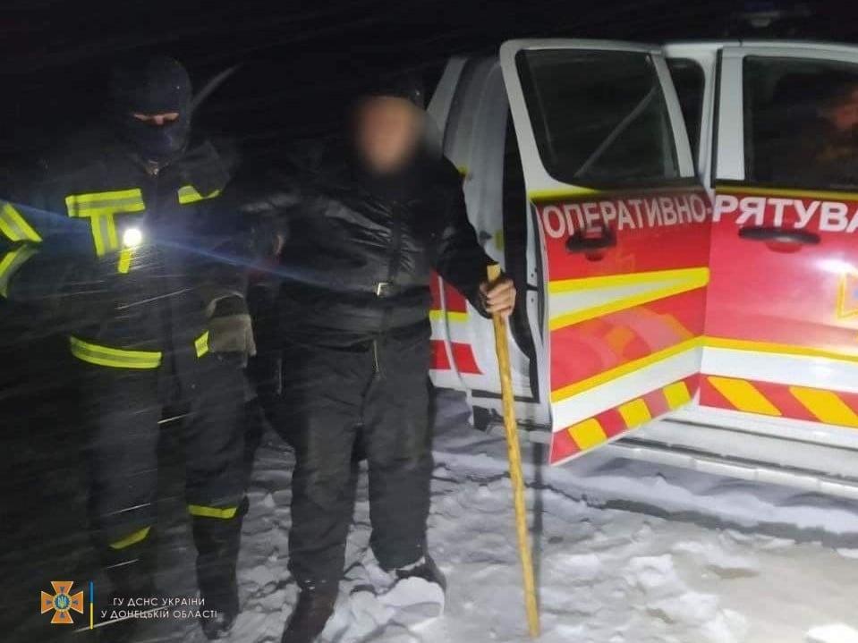 мужчина заблудился в снегопад