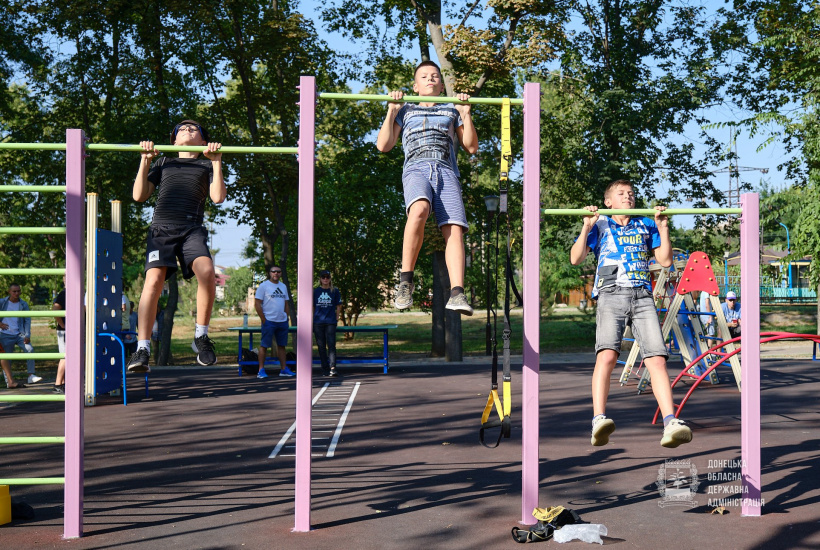 спортплощадки на Донетчине