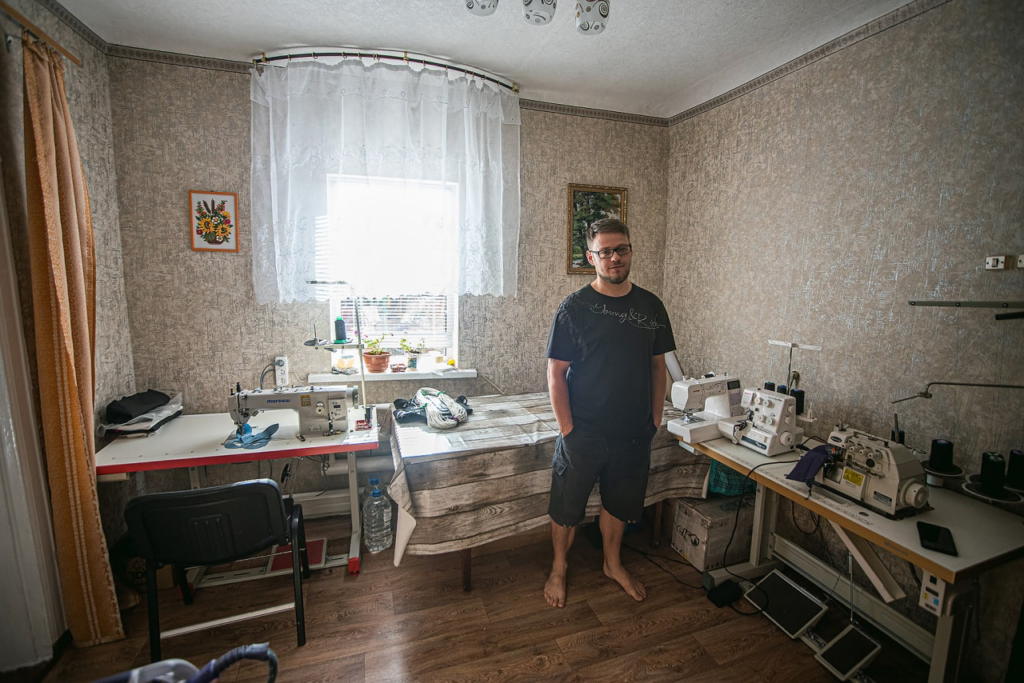Александр Копцов, швейная мастерская