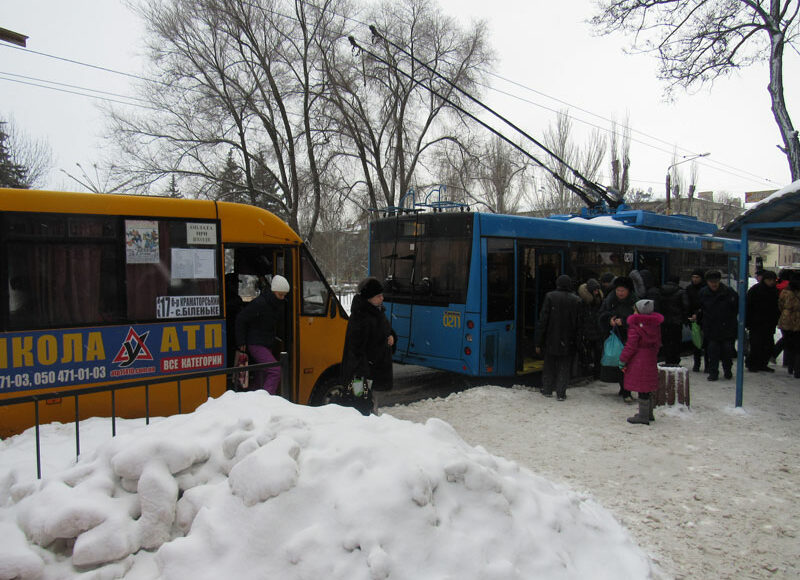 В Краматорске остановили движение общественного транспорта из-за чрезвычайного положения для сохранения топлива