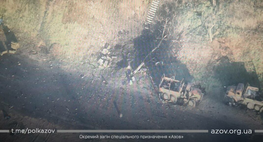 Азов уничтожил КРАзы и боевые комплекты армии рф (видео)