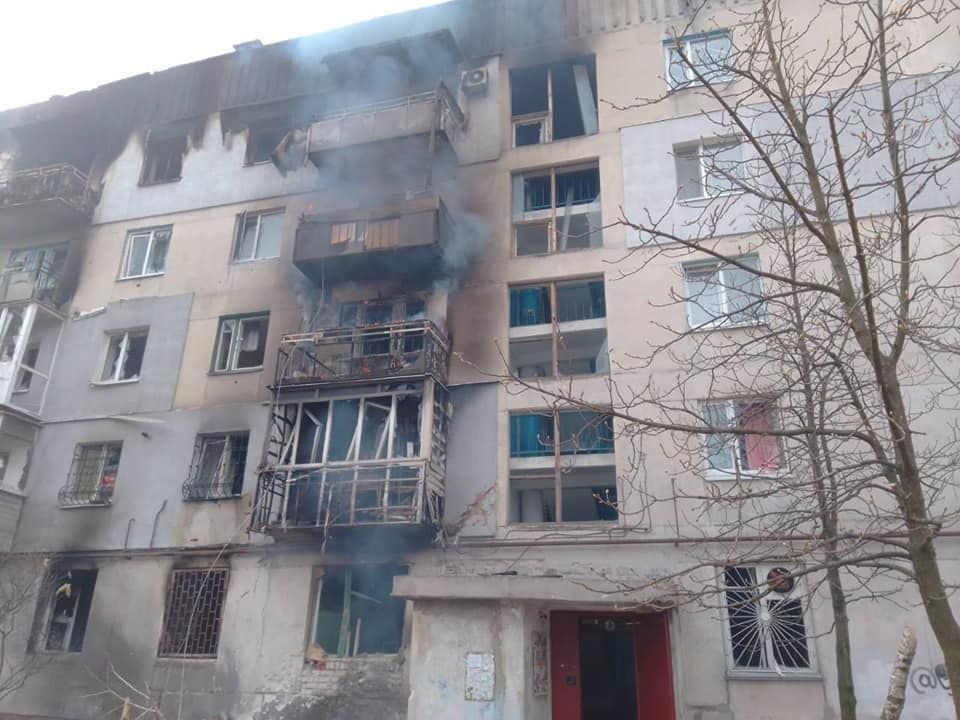 обстрел городов Луганщины
