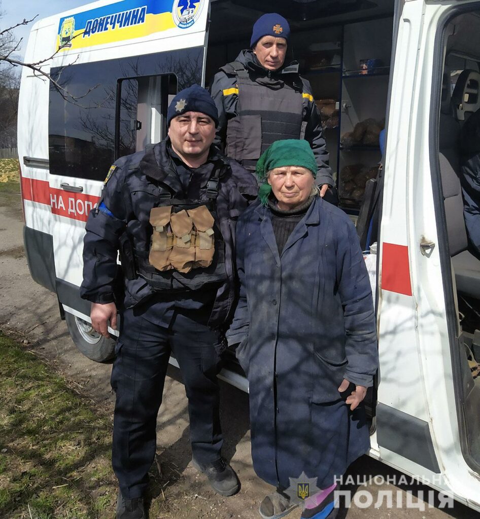 помощь полиции мирным на Донетчине