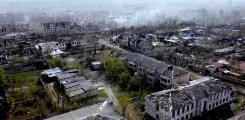 Опубліковано відео зруйнованого рашистами Рубіжного на Луганщині, міста з населенням у 60 тисяч осіб
