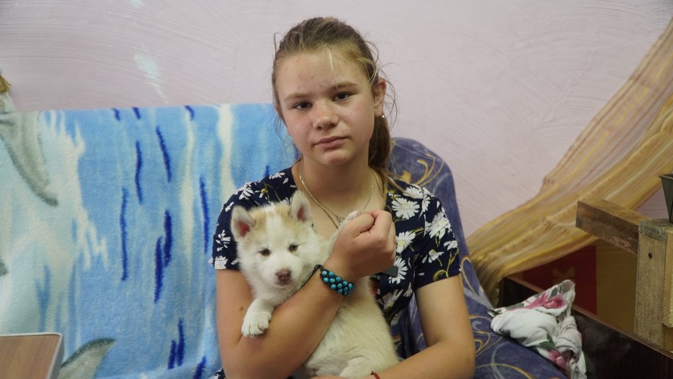 Девочка из Рубежного рассказала об эвакуации в Днепр с беременной собакой