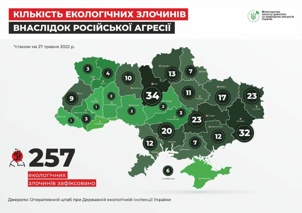 леса украины карта