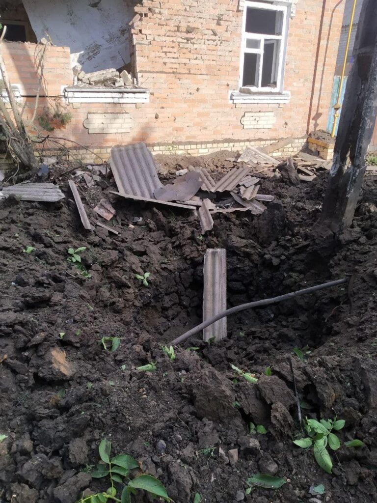 обстрел пригорода Славянска