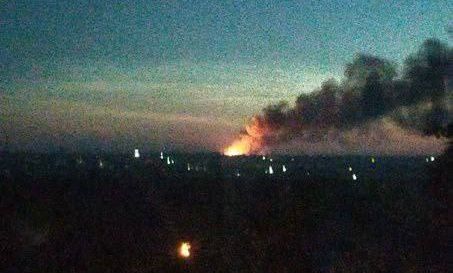 В окупованій Кадіївці вночі вибухали склади снарядів окупантів