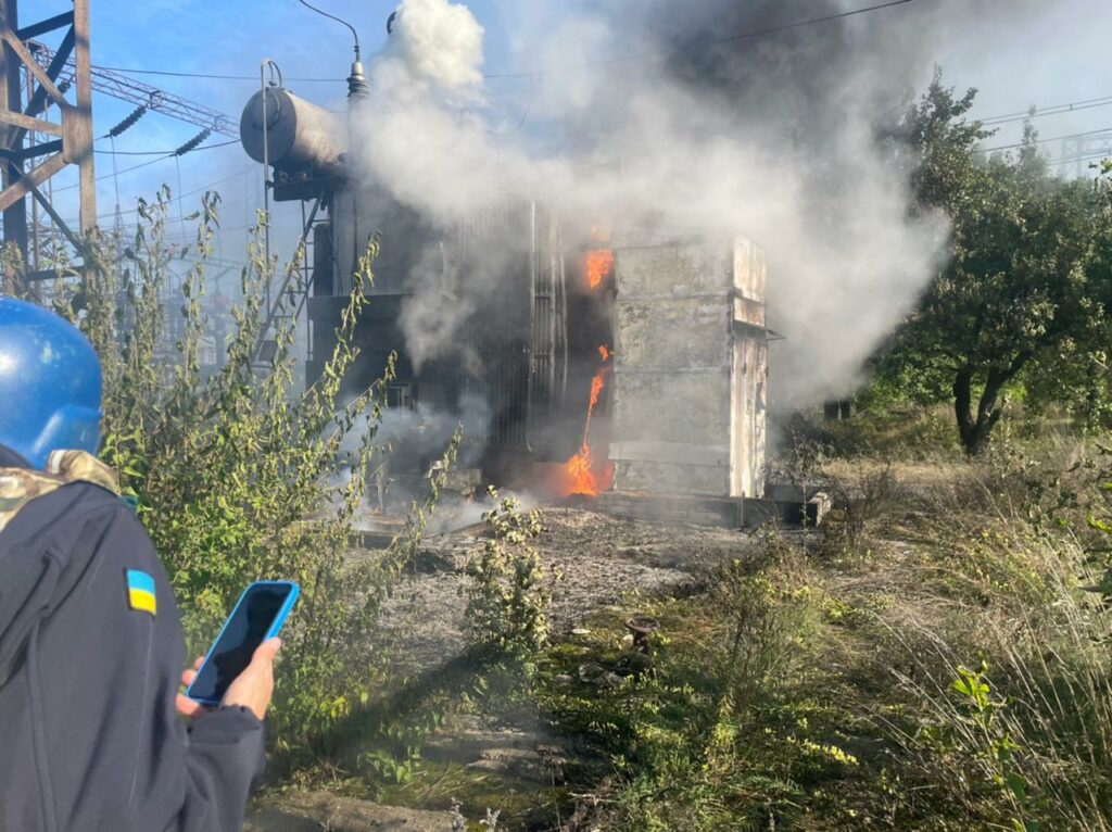 обстріл Слов'янської ТЕС