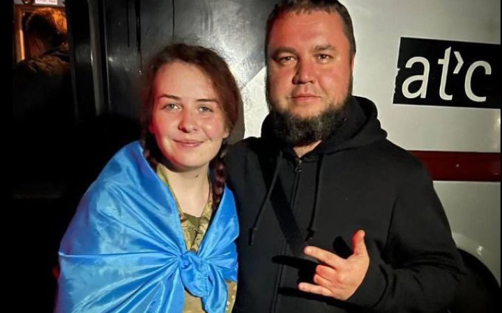Катерина Пташка Поліщук після звільнення з полону