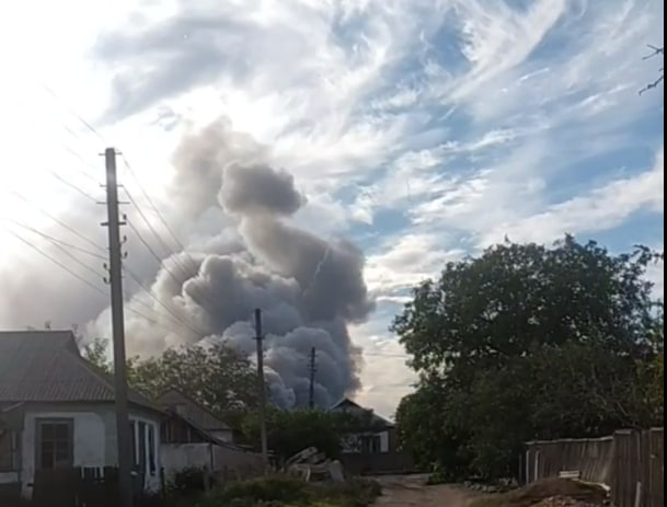 В оккупированном селе на Донетчине произошла "бавовна" на складе БК