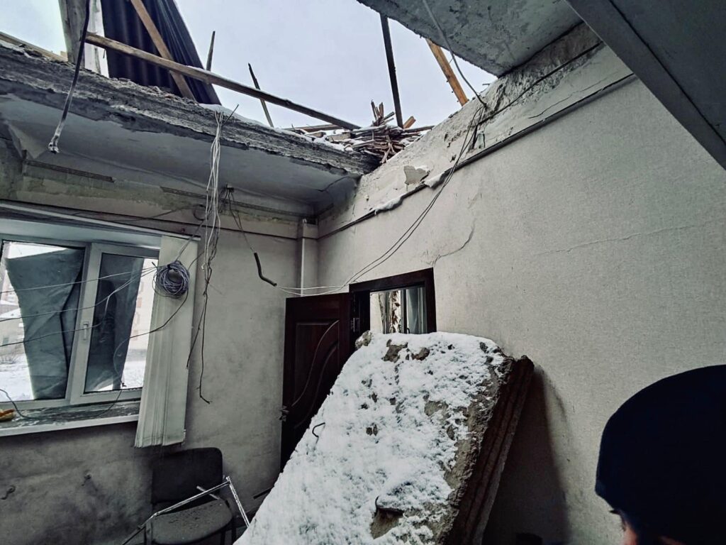 зруйнована пожежна частина в Бахмуті