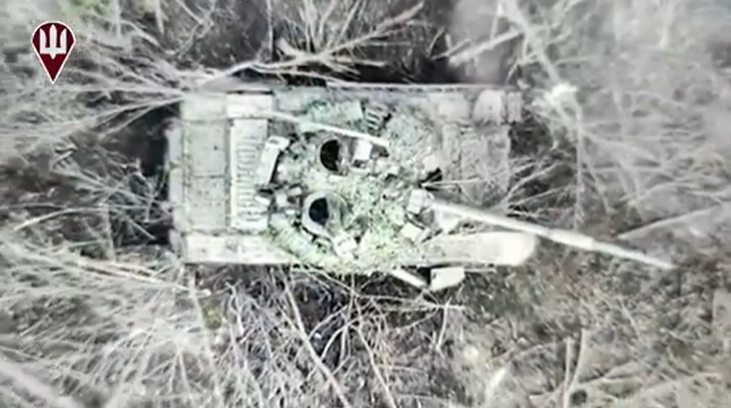 Українські десантники знищили черговий танк окупантів на Луганщині: відео