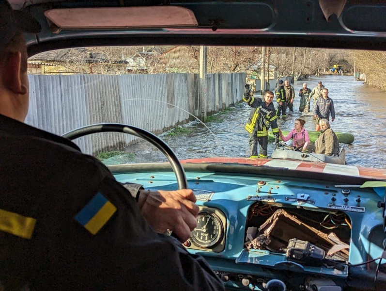 затоплений Краматорськ, ДСНС
