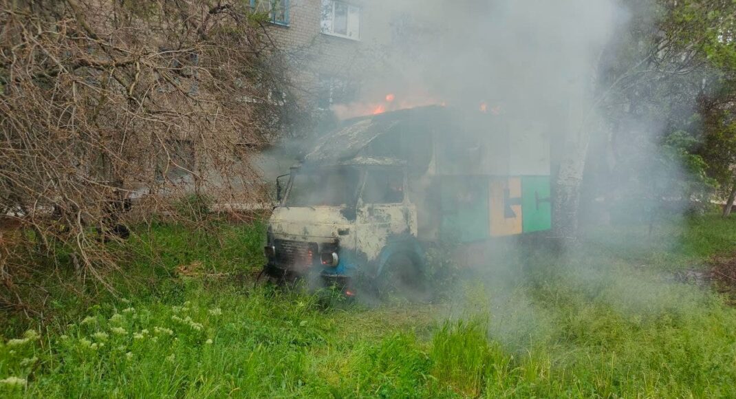 У Краматорську ліквідували пожежу вантажного автомобіля: фото