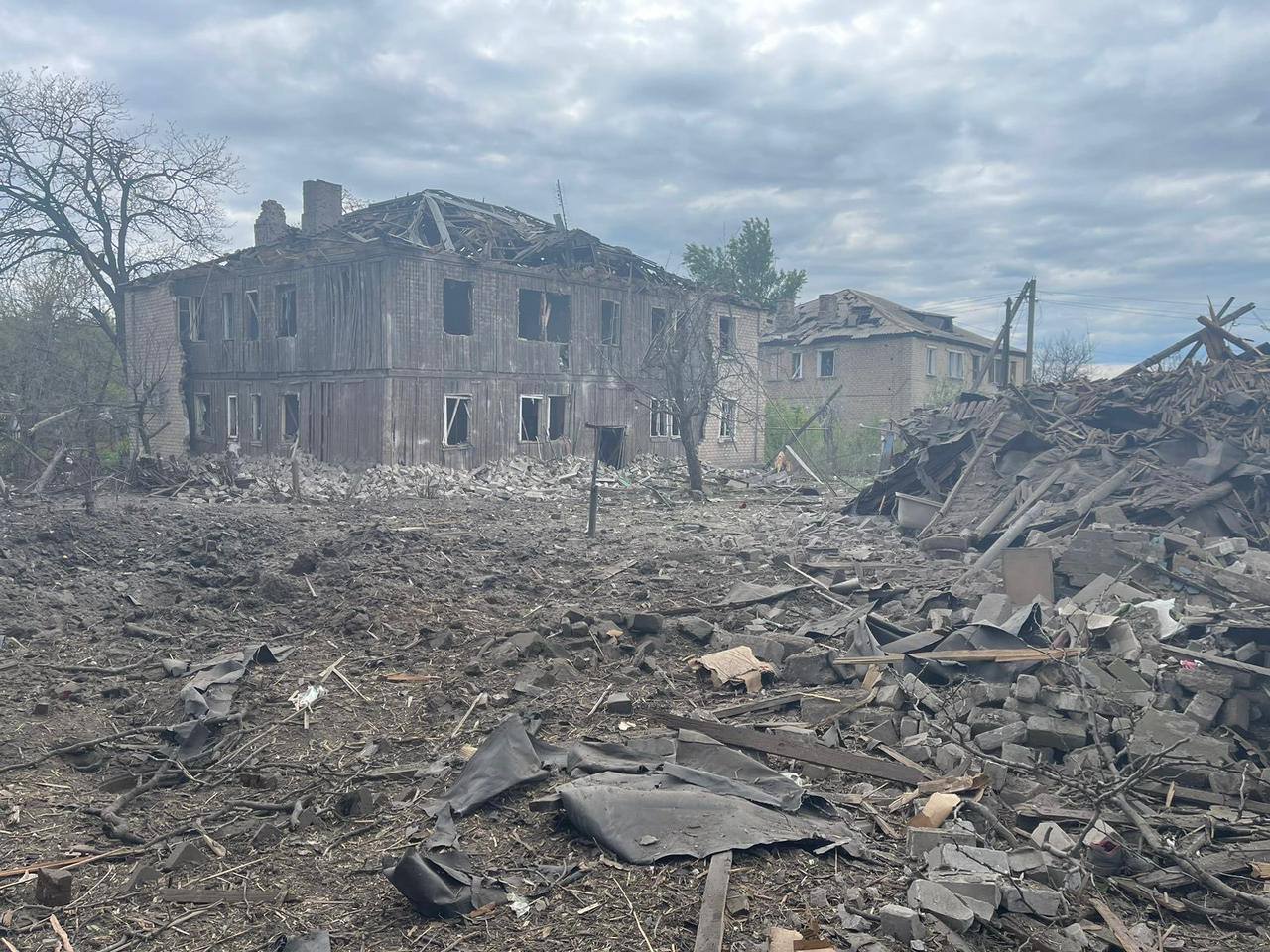 Війська рф обстріляли Торецьк: фото