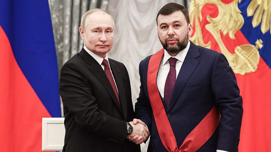 Российские оккупанты назначили Пушилина "председателем "днр" в составе россии"
