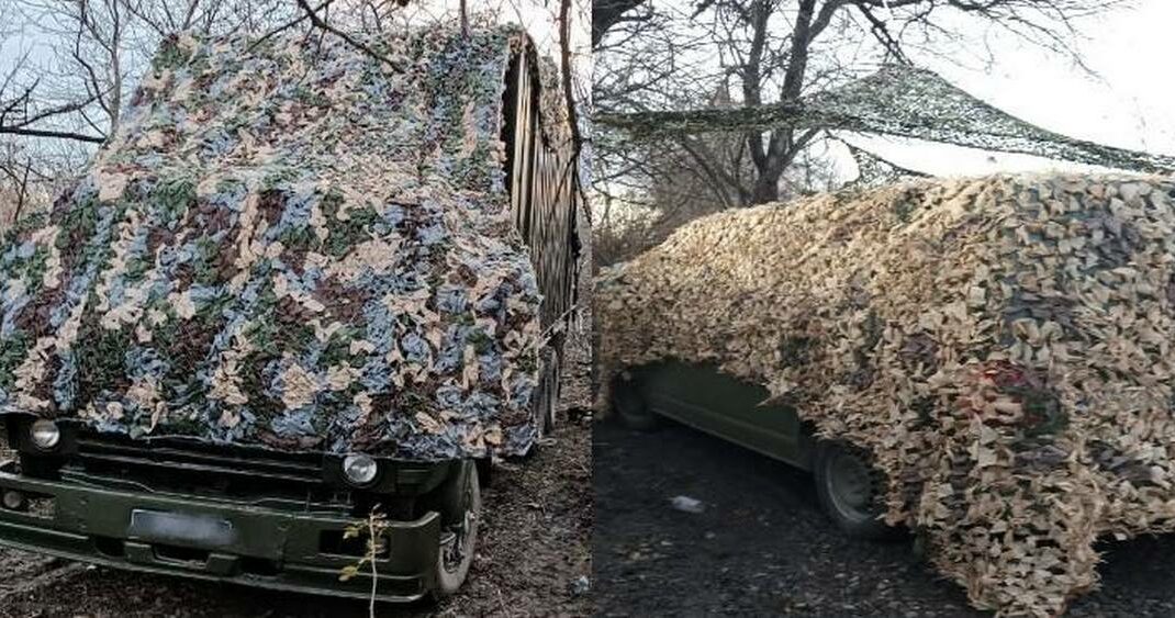 Маскувальні сітки від маріупольців передали на фронт