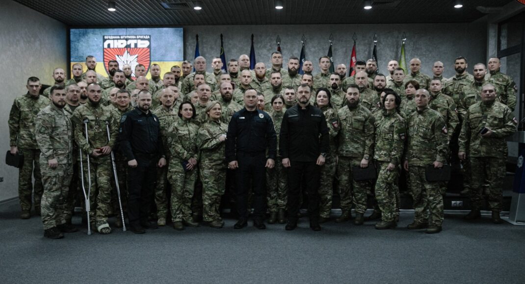 Бійці Об'єднаної штурмової бригади Національної поліції України "Лють" отримали відомчі нагороди МВС