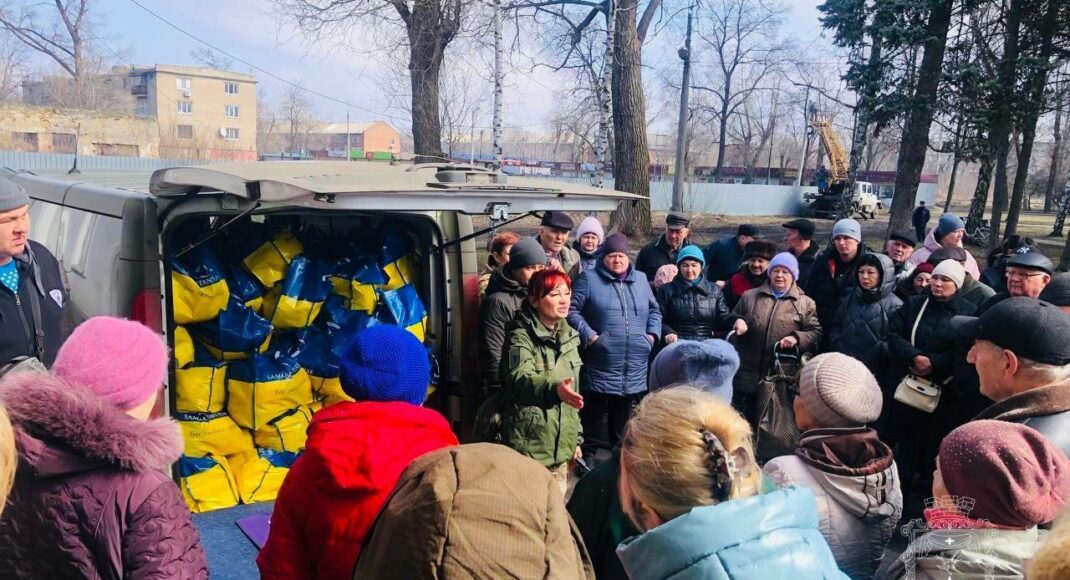 Покровская громада получила продуктовые наборы от благотворителей (фото)