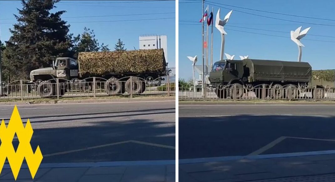 В окупованому Маріуполі російські загарбники розміщують військові підрозділи у лікарнях та школах