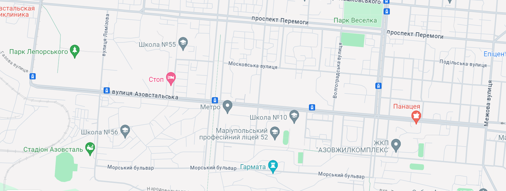 В окупованому Маріуполі загарбники перейменували вулицю Азовстальську не враховуючи думку містян