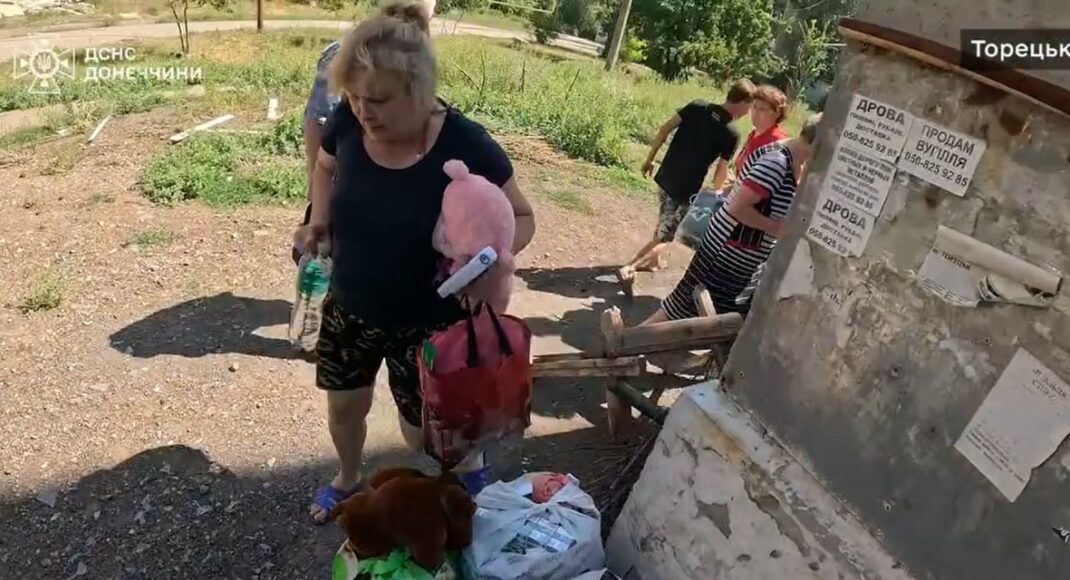 За сутки из Торецка эвакуировали 9 человек (видео)