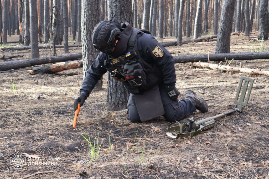19 взрывоопасных предметов обезвредили вчера в трех районах Донбасса 1