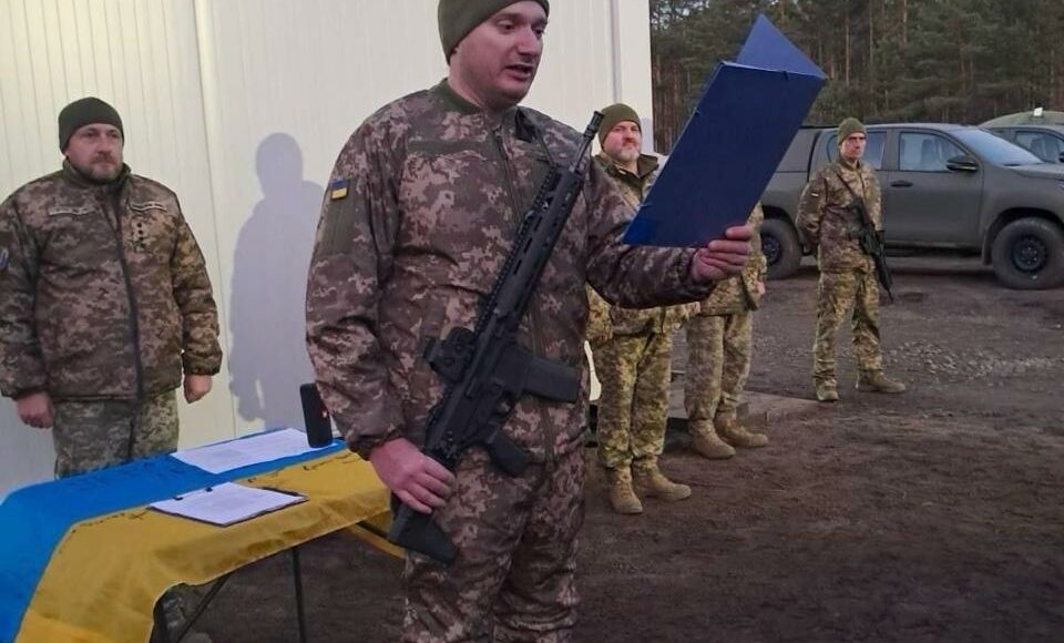 Военную присягу приняли в Польше добровольцы "Украинского легиона" (фото)