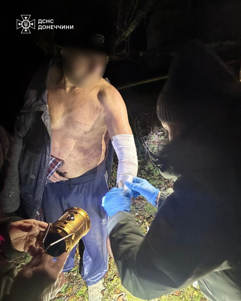 У Лиманській громаді на Донеччині у нічній пожежі постраждав чоловік