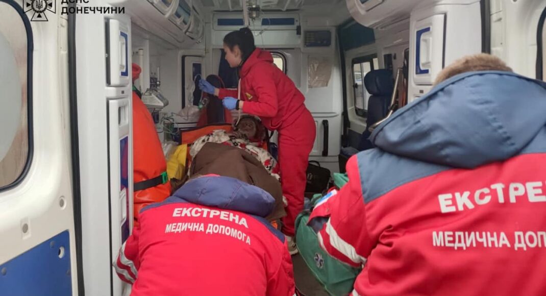 В Краматорском районе на пожаре пострадала женщина